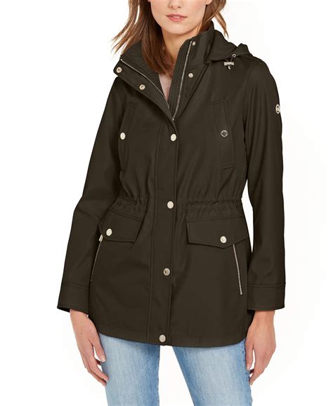 michael kors jean jacket women|Michael Kors anorak women's jacket.